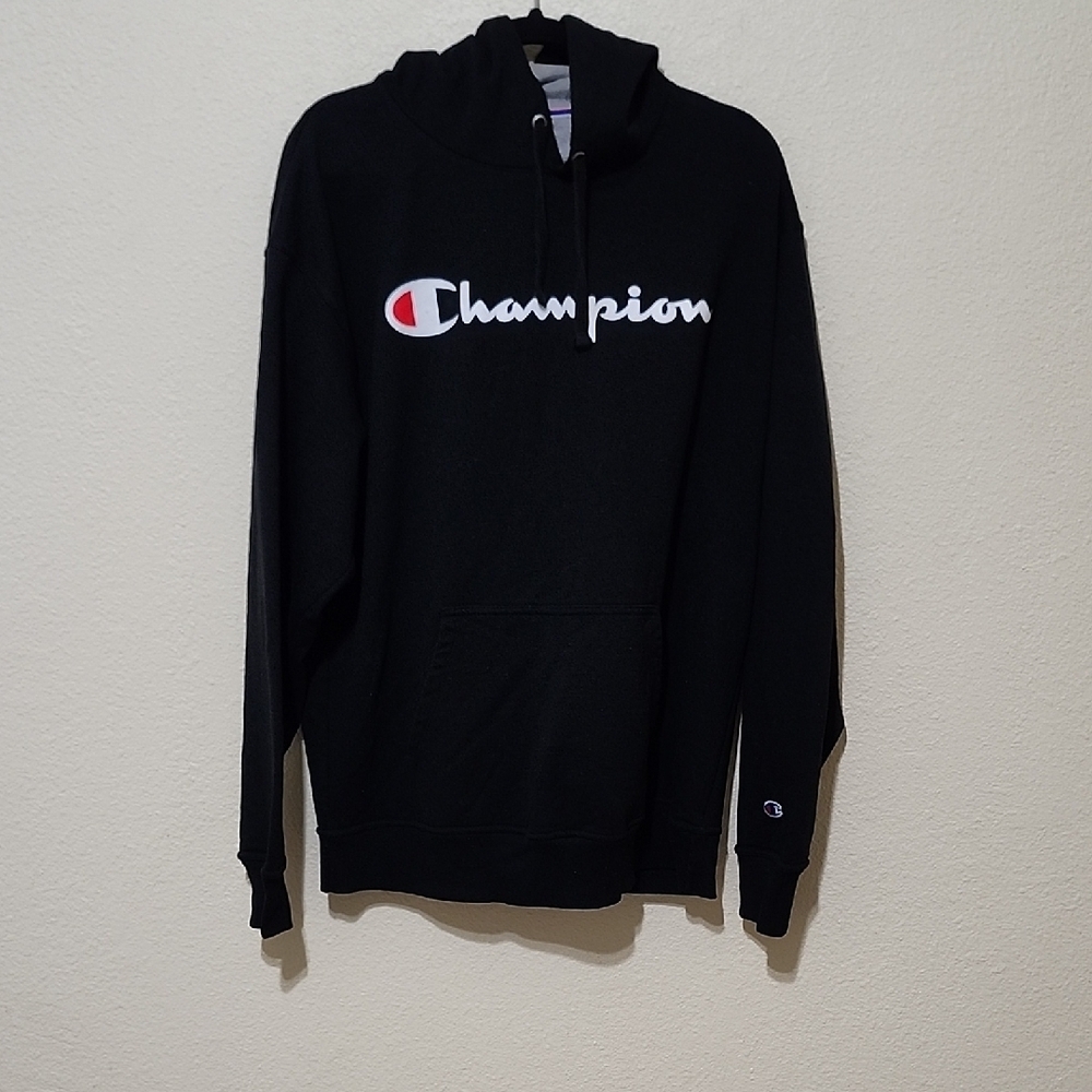 Champion Men's Black Hoodie Sweater